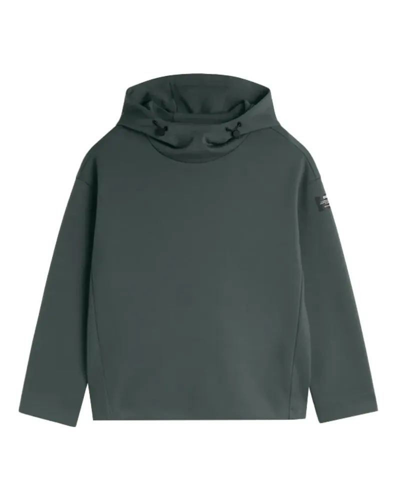 ECOALF Cancun drawstring logo-patch hoodie - Grün Grün
