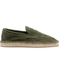 Scarosso Diego Espadrilles aus Wildleder Grün