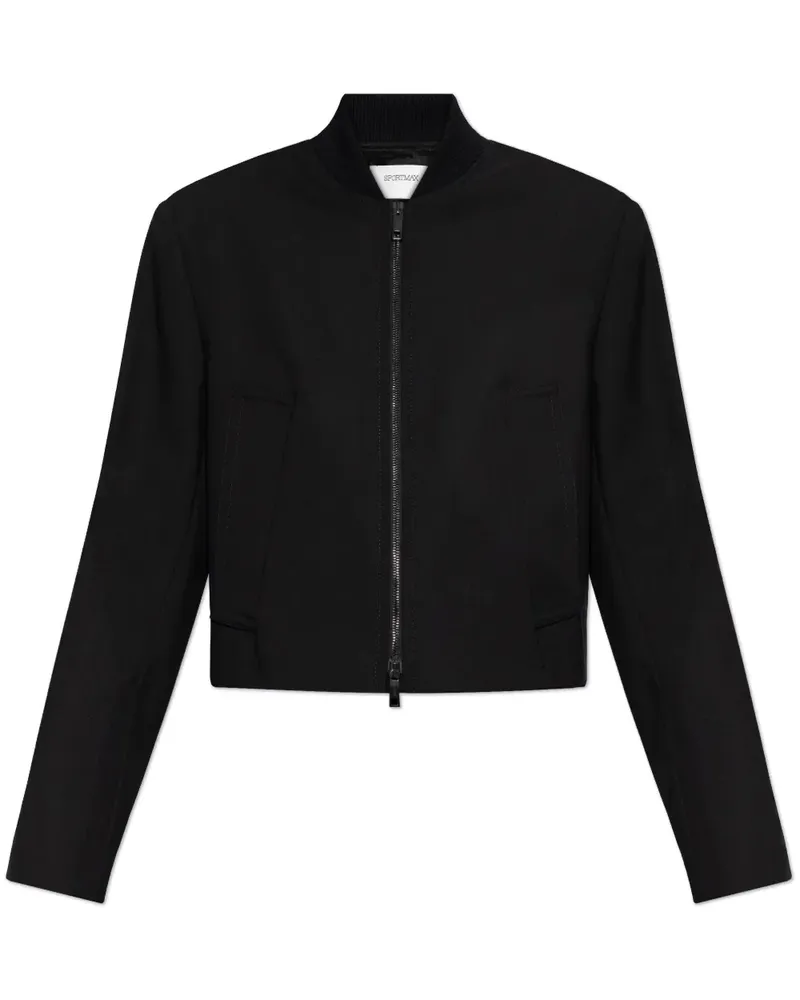 SPORTMAX Jacke aus Wolle - Schwarz Schwarz