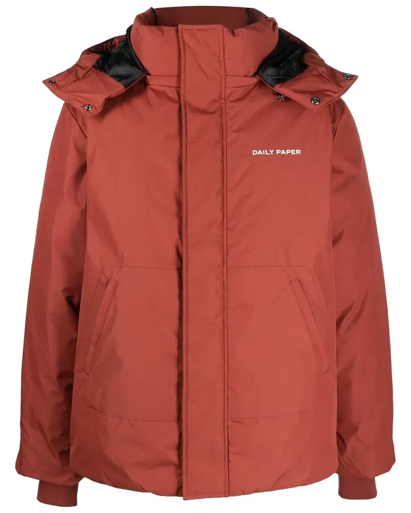 Daily Paper Gefütterte Kapuzenjacke - Rot Rot