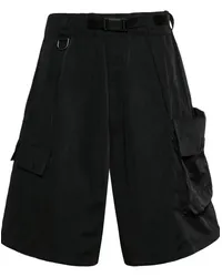 Y-3 Cargo-Shorts mit Schiebeschnalle Schwarz