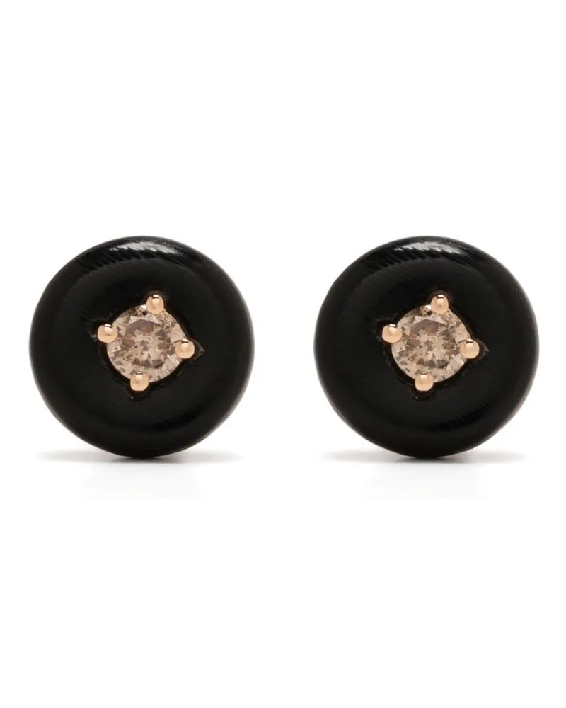 Fernando Jorge 18kt Orbit Rotgoldohrstecker mit Diamanten Gold