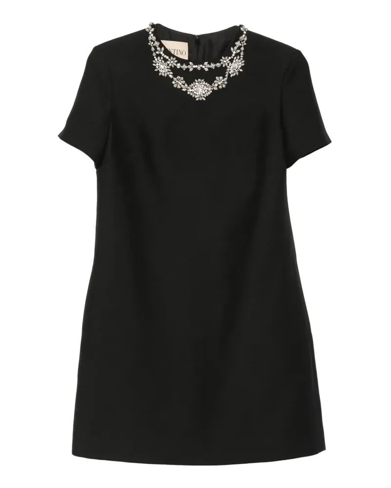 Valentino Garavani crystal-embellished shift mini dress - Schwarz Schwarz