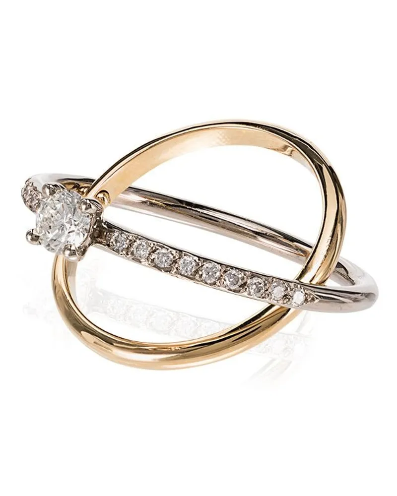 Charlotte Chesnais Eclipse' Ring mit Diamanten - Gold Gold