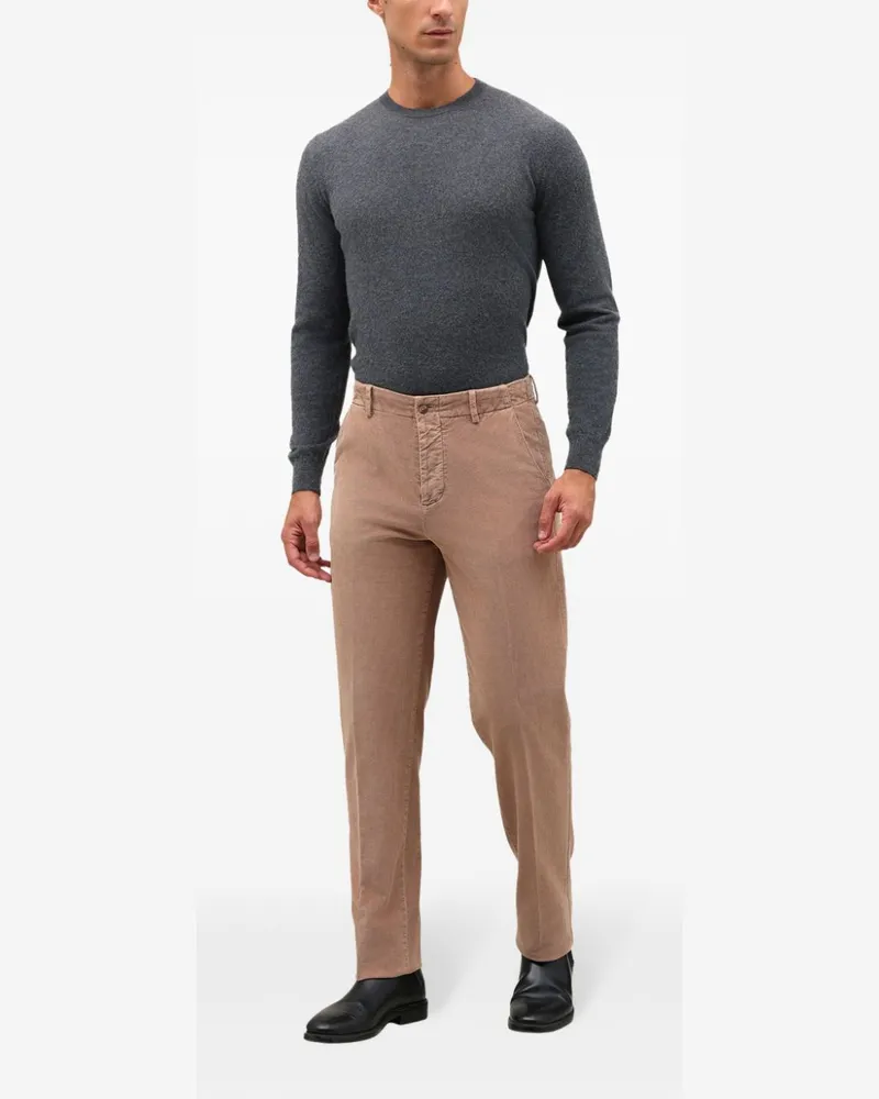 Boglioli Hose mit geradem Bein Nude