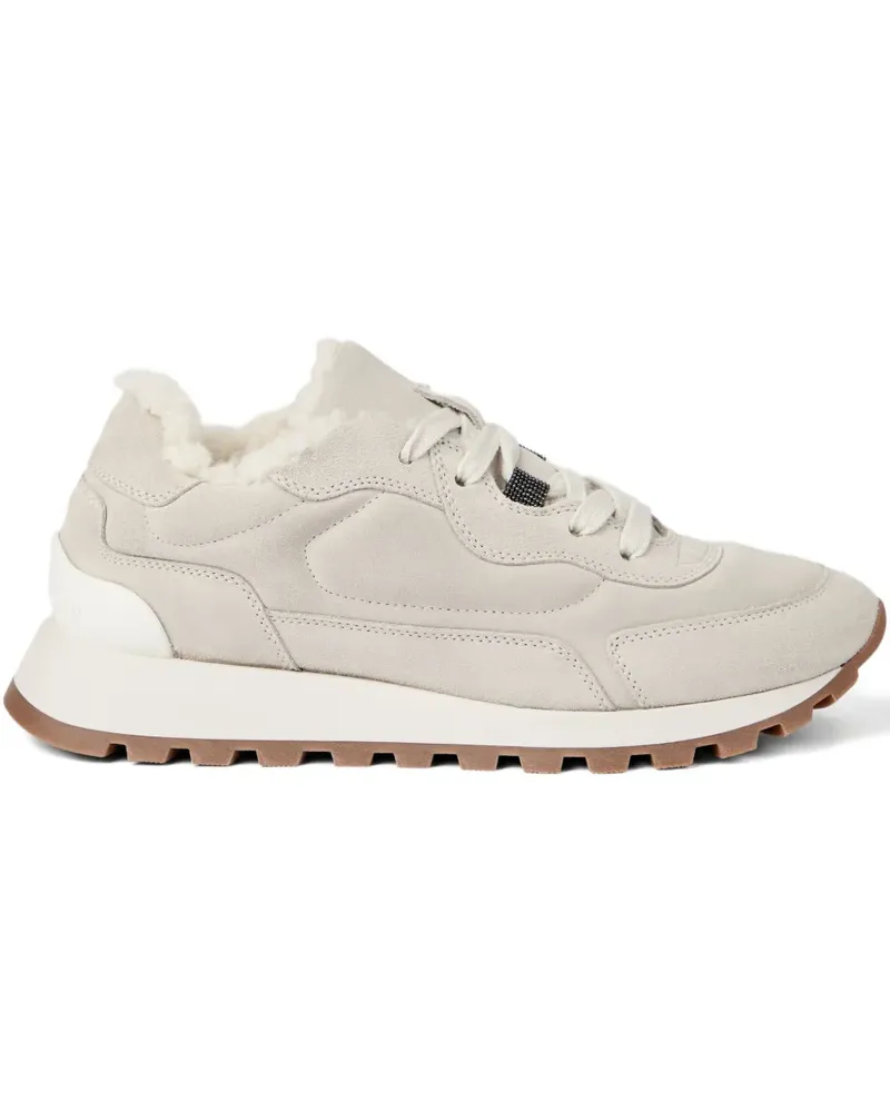 Brunello Cucinelli Sneakers mit Monili-Detail - Grau Grau