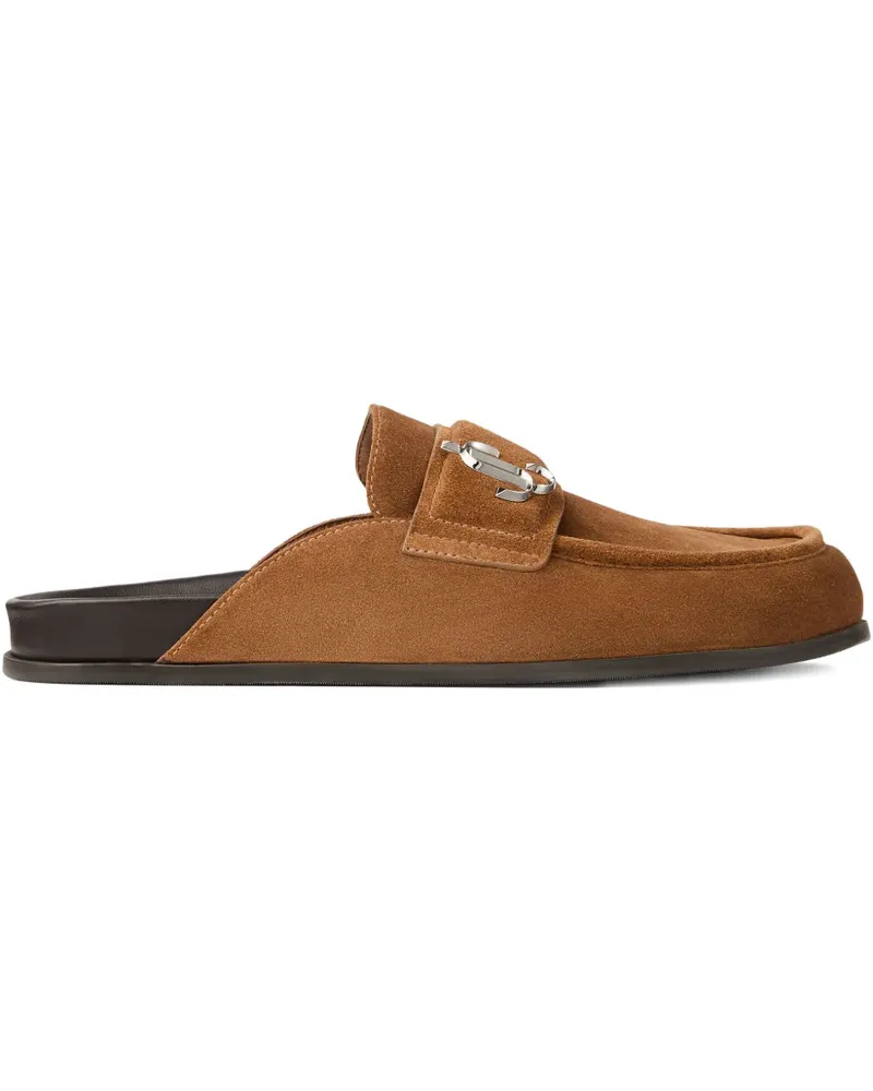 Jimmy Choo Milo Slipper aus Wildleder - Braun Braun