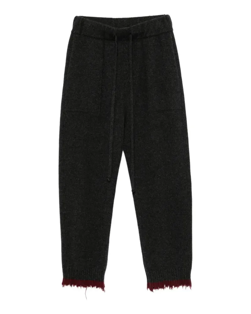 Uma Wang Tapered-Hose mit ausgefranstem Saum - Grau Grau