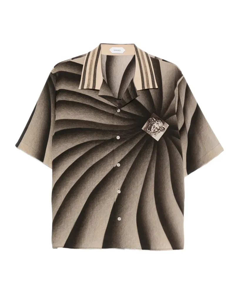 Versace Hemd mit The Vortex-Print - Nude Nude