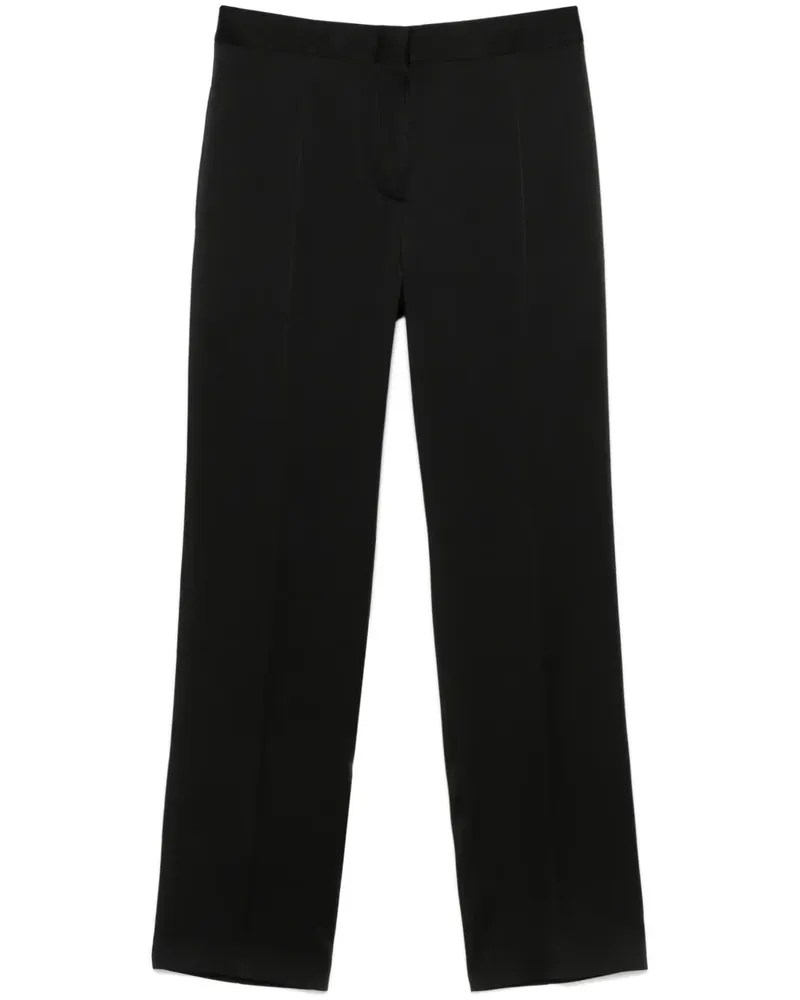 Jil Sander Hose aus Satin - Schwarz Schwarz