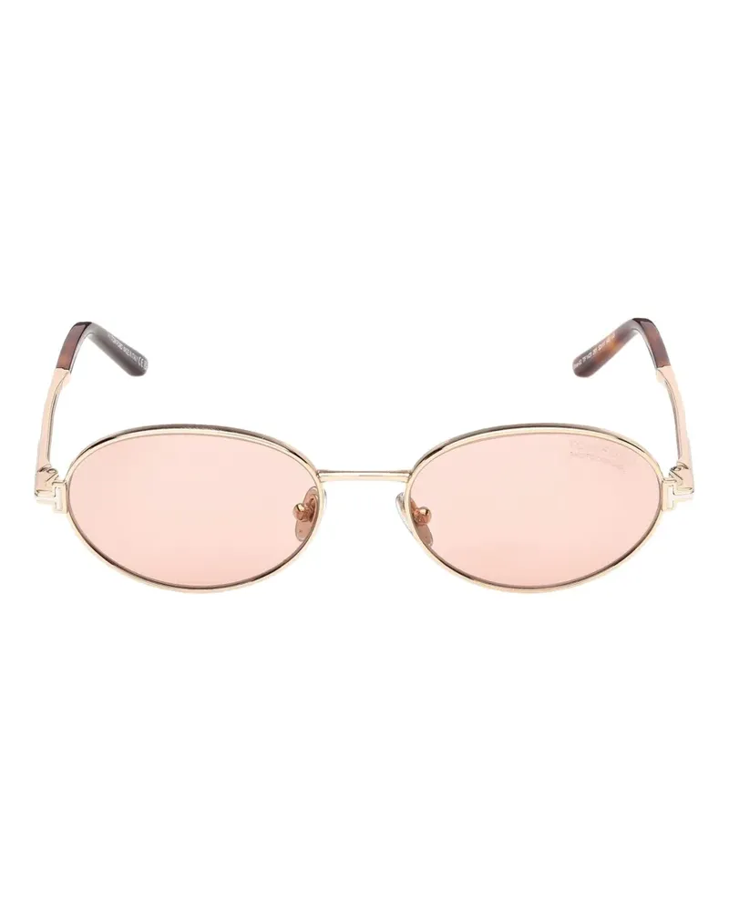 Tom Ford Gina-02 Sonnenbrille mit ovalem Gestell - Gold Gold