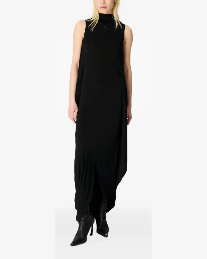 Marine Serre Rückenfreies Kleid - Schwarz Schwarz