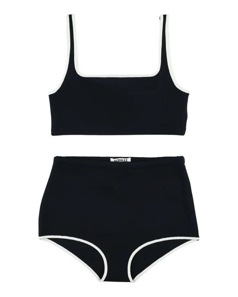 AURALEE contrast-trim bikini - Schwarz Schwarz