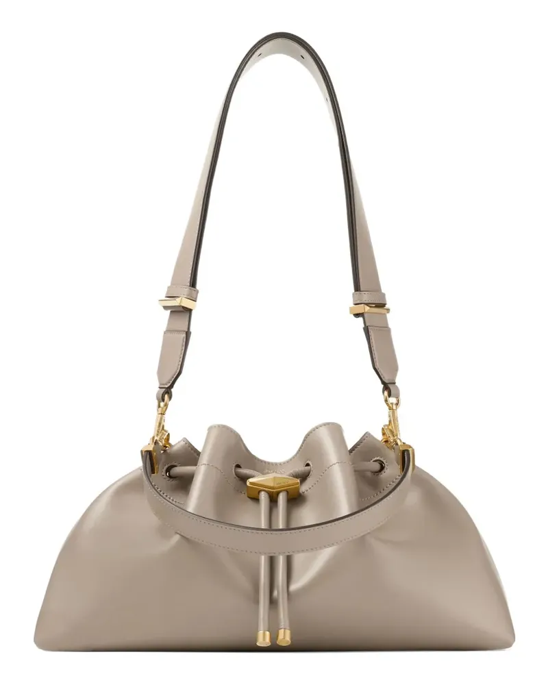 Jimmy Choo Mittelgroßer Cinch Tote Bag mit Ringgriff - Nude Nude