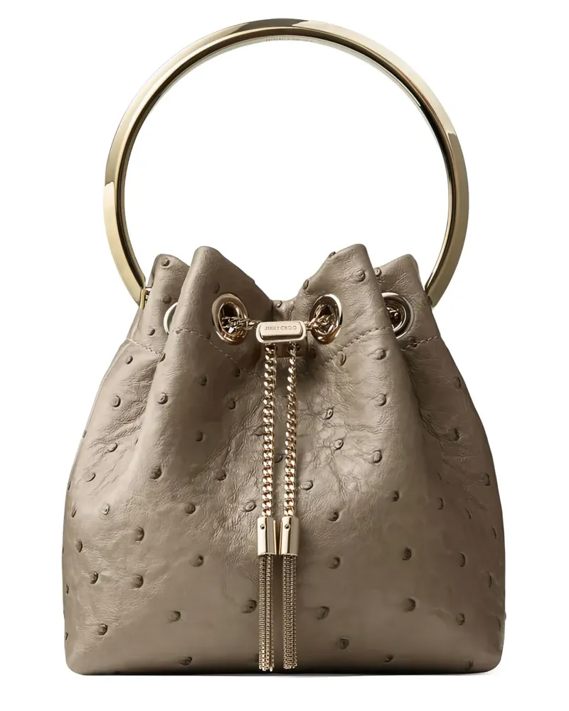 Jimmy Choo Bon Bon Beuteltasche mit Ringgriff - Braun Braun