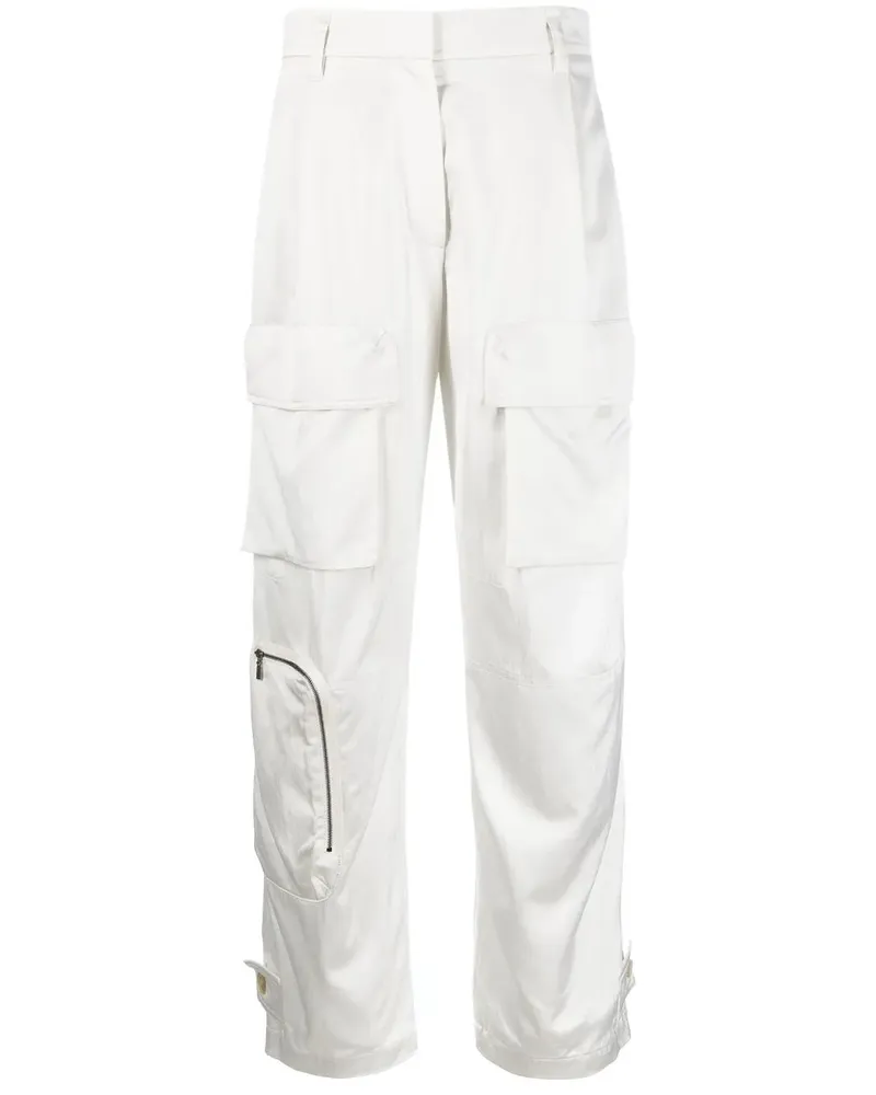 Brunello Cucinelli Gerade Hose mit Reißverschlussdetail - Nude Nude