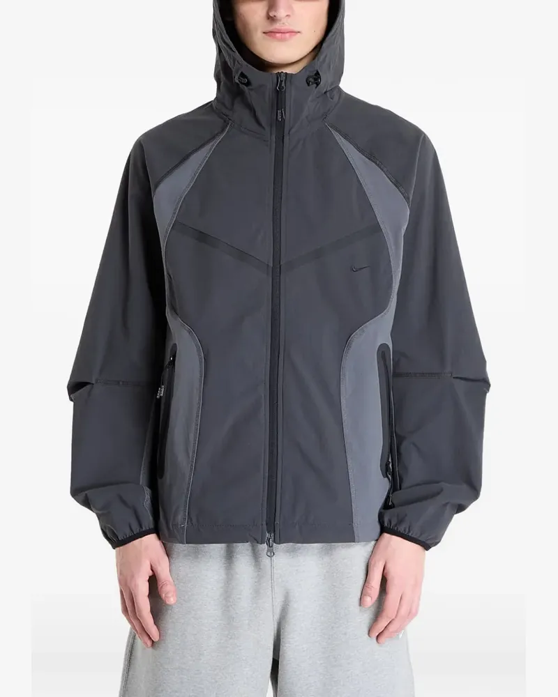 Nike Gewebte Windbreaker in Colour-Block-Optik - Grau Grau