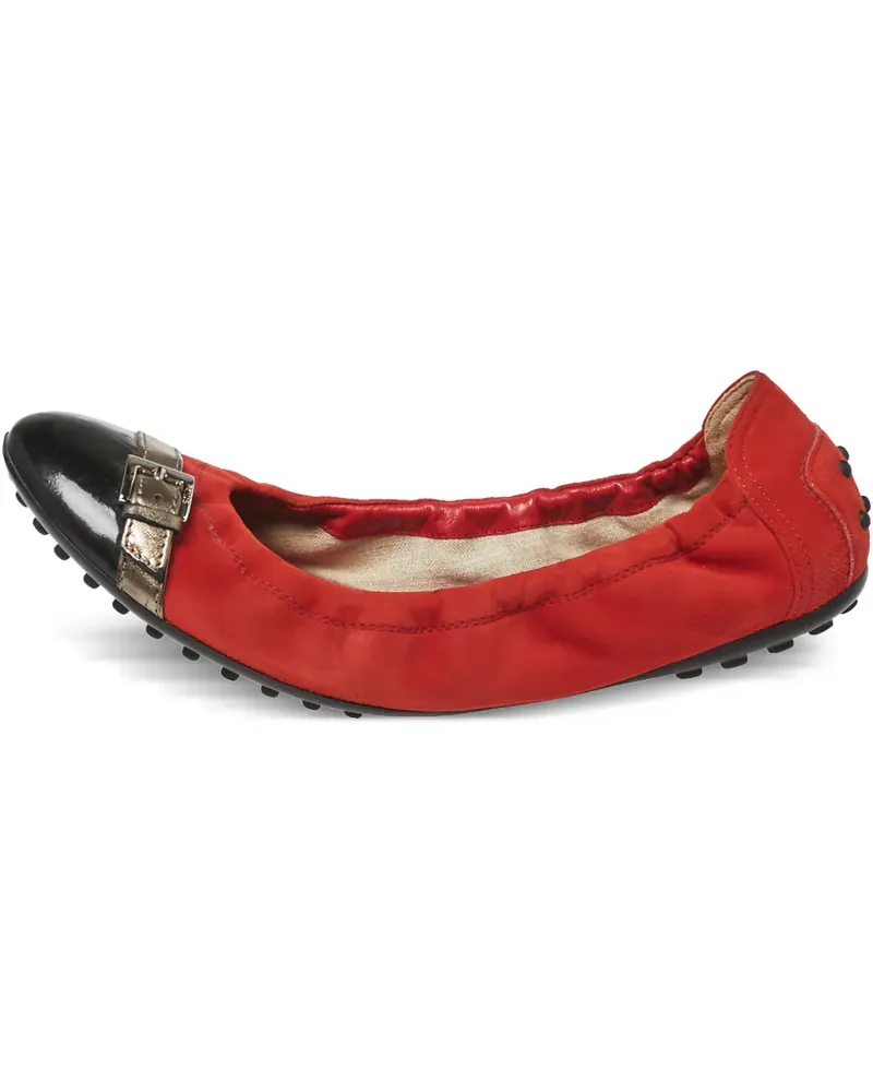 TOD'S Pre-owned Scrunch Ballerinas - Rot Rot