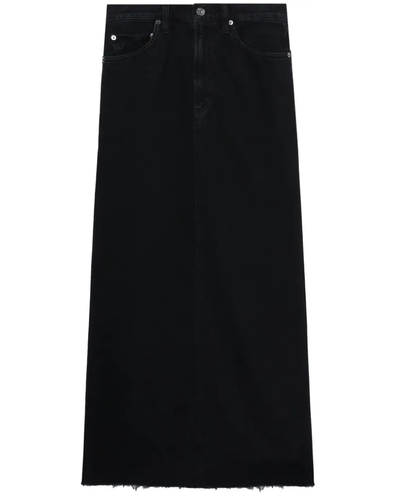 AGOLDE Hilla Jeans-Maxirock - Schwarz Schwarz