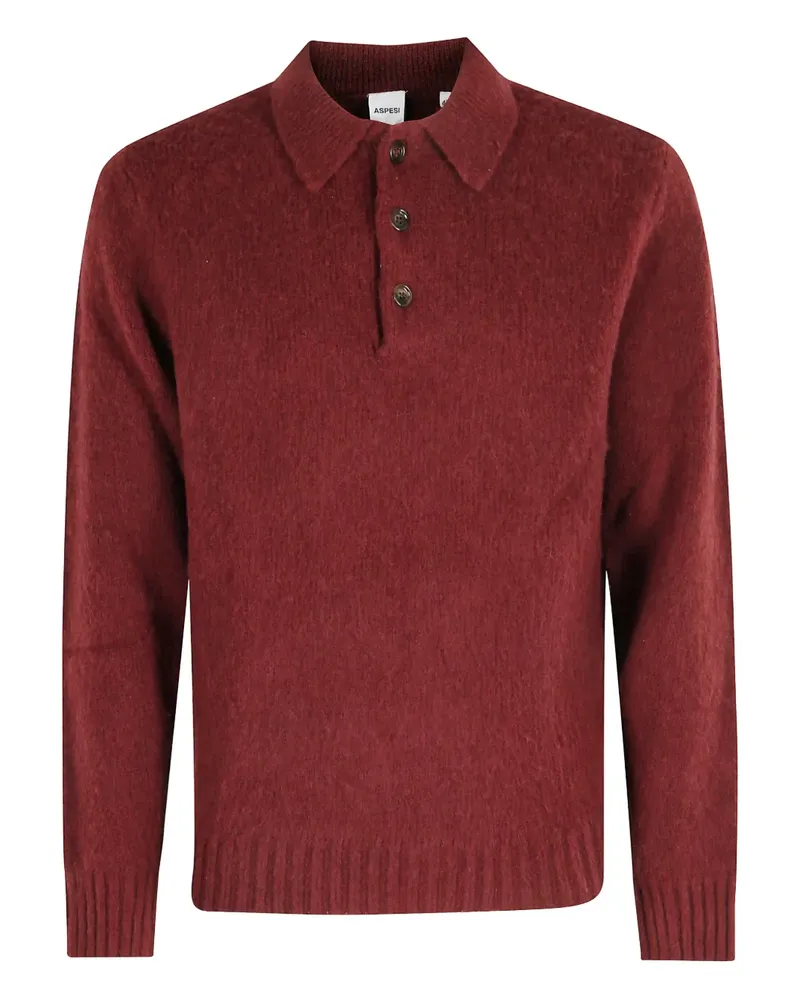 ASPESI long-sleeve polo shirt - Rot Rot