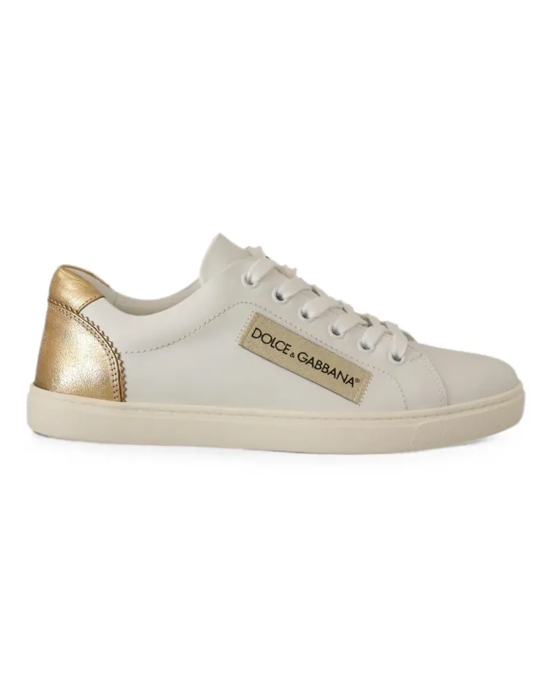 Dolce & Gabbana Sneakers mit kontrastierender Fersenkappe - Weiß Weiß