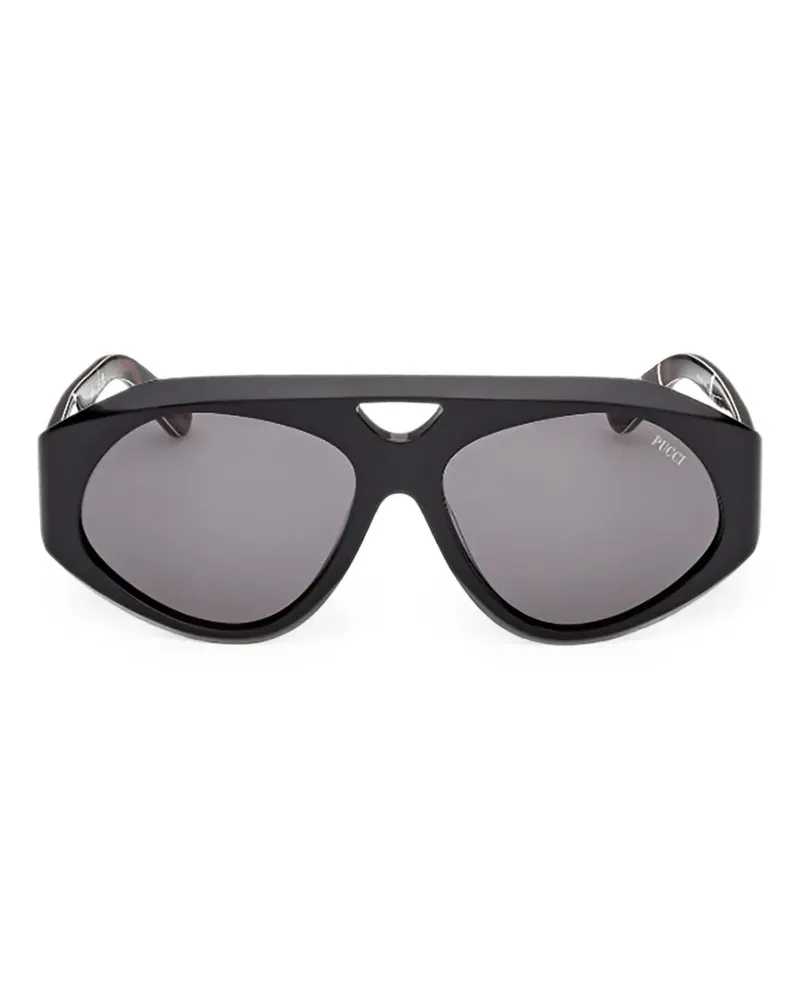 Emilio Pucci Navigator Sonnenbrille - Schwarz Schwarz