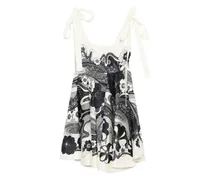 Mickey Minikleid mit Blumen-Print - Nude