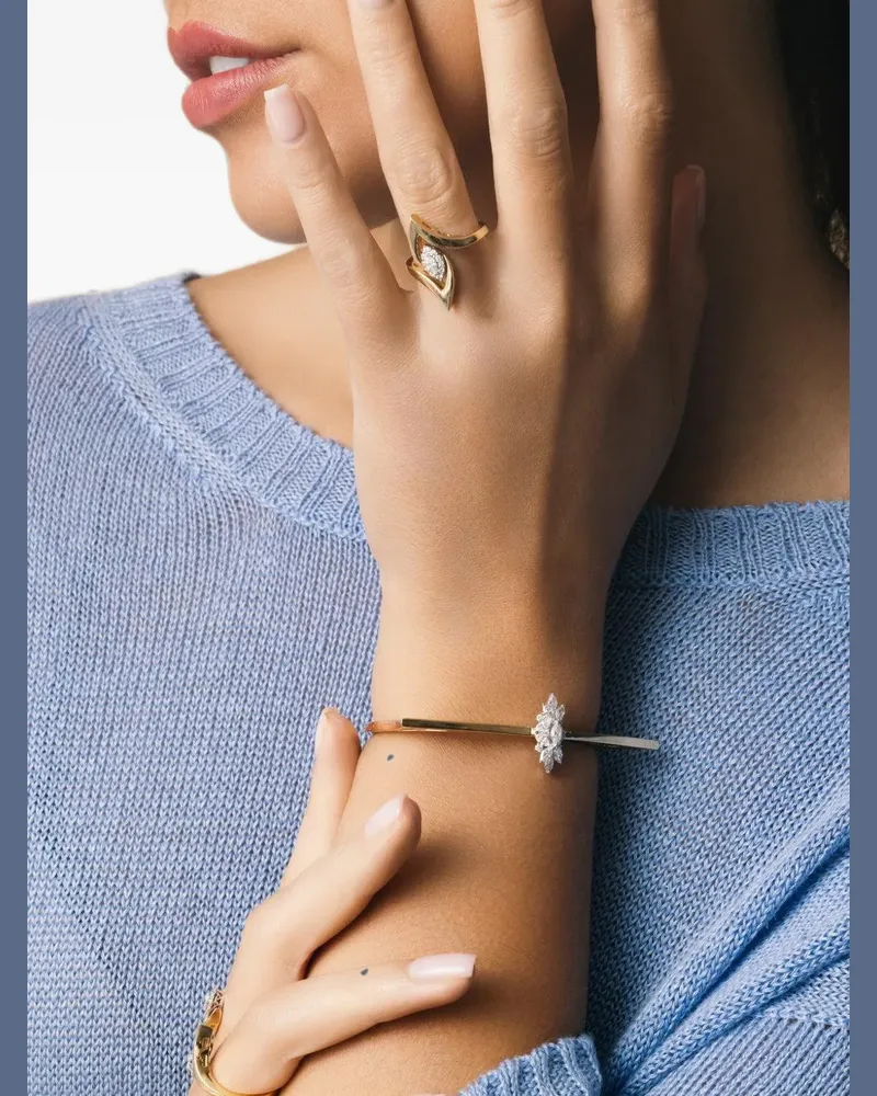 YEPREM Strada Armreif mit Diamanten - Gold Gold
