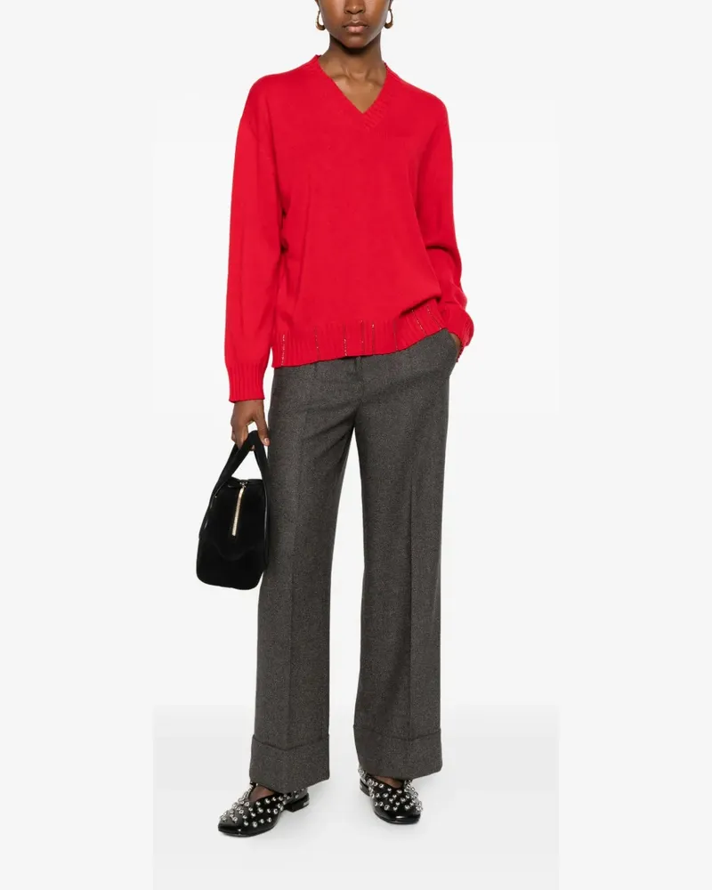 Fabiana Filippi V-neck sweater - Rot Rot