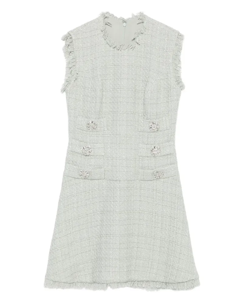 COSTARELLOS Minikleid aus Tweed - Grün Grün