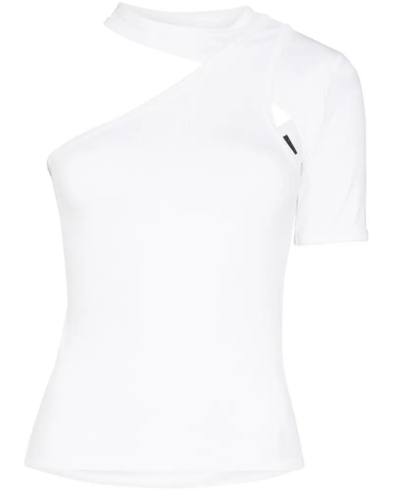 RTA Asymmetrisches Azalea T-Shirt Weiß