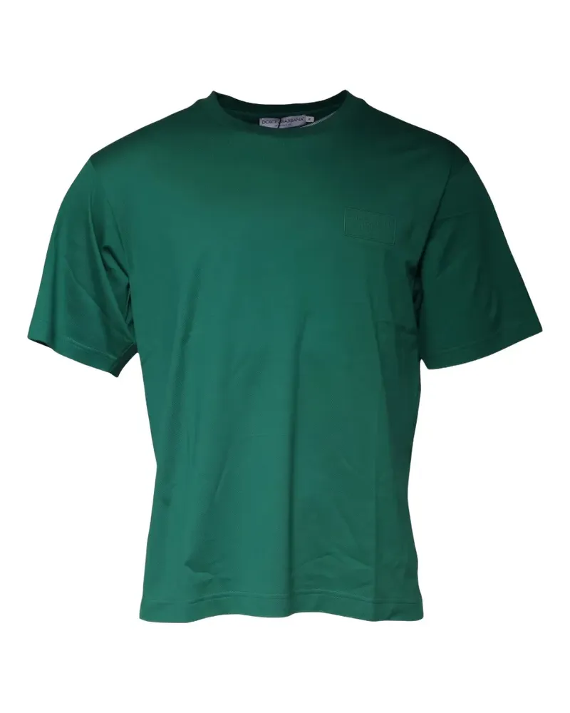 Dolce & Gabbana logo-plaque T-shirt - Grün Grün