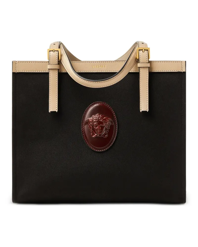 Versace Rivière Tote Bag aus Canvas - Schwarz Schwarz