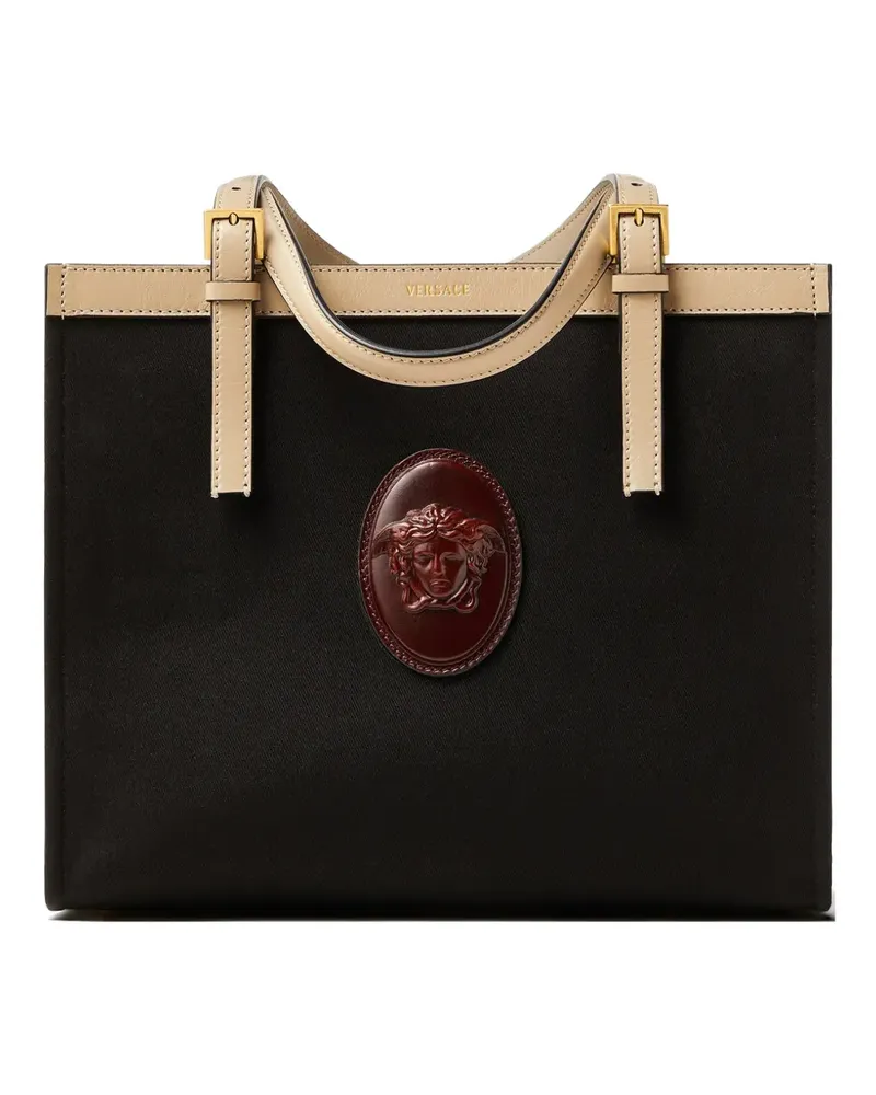 Versace Rivière canvas tote - Schwarz Schwarz