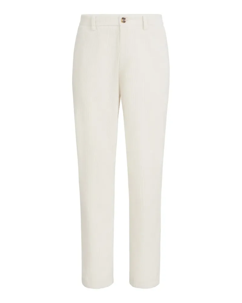 Brunello Cucinelli Stückgefärbte Cordhose - Weiß Weiß