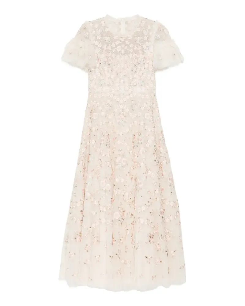 Needle & Thread floral waltz ankle gown - Nude Nude