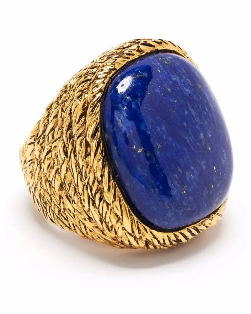 Aurélie Bidermann Miki Ring mit Lapislazuli - Gold Gold