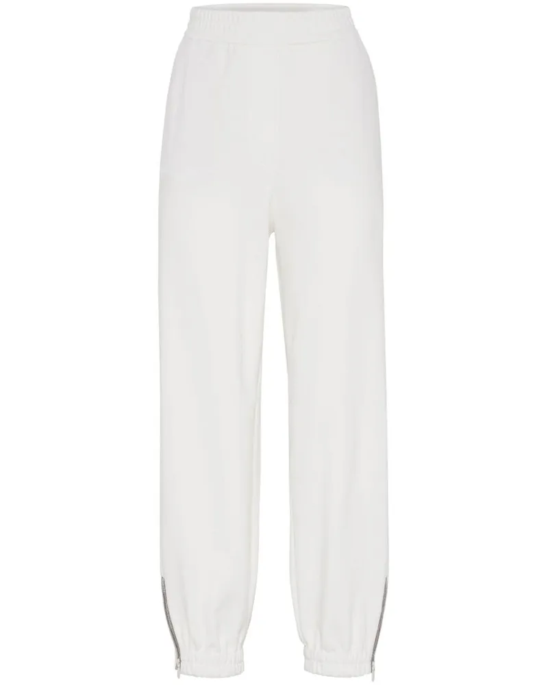 Brunello Cucinelli Halbhohe Jogginghose - Weiß Weiß