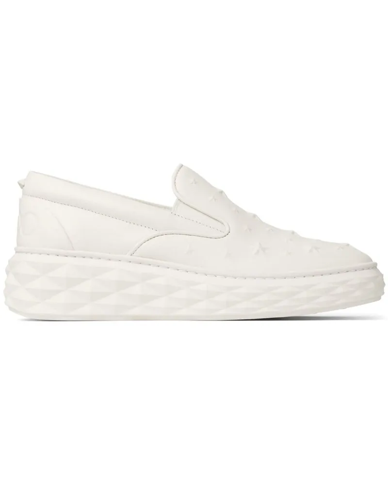 Jimmy Choo Diamond Slip-On-Sneakers - Weiß Weiß