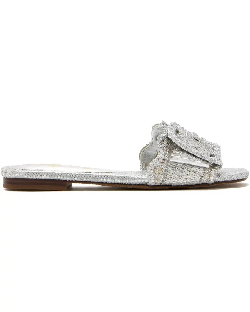 Sam Edelman Gewebte Bambi Sandalen mit Schnalle - Grau Grau