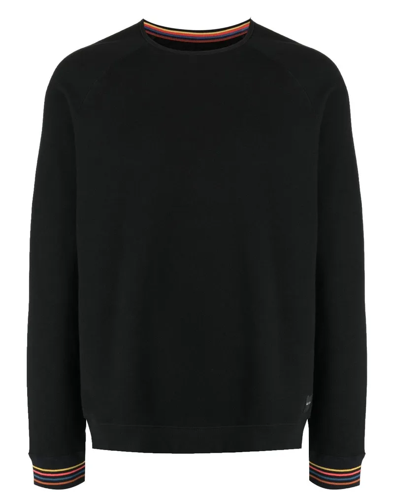 Paul Smith Sweatshirt mit Kontrastdetails Schwarz