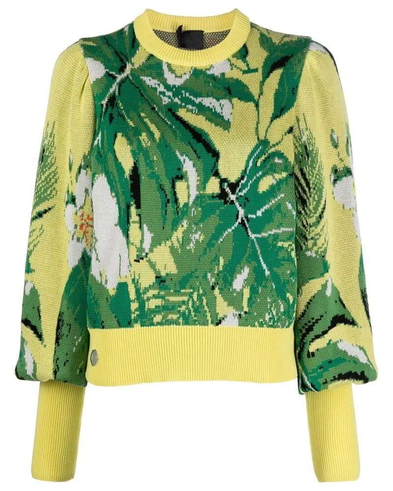 Philipp Plein Gemusterter Pullover - Gelb Gelb