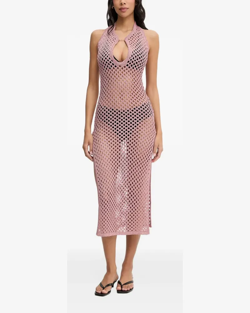 Chantelle Gehäkeltes Kleid mit Neckholder - Rosa Rosa