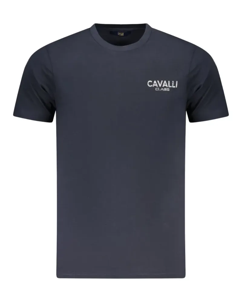 Roberto Cavalli logo-detail cotton T-shirt - Blau Blau