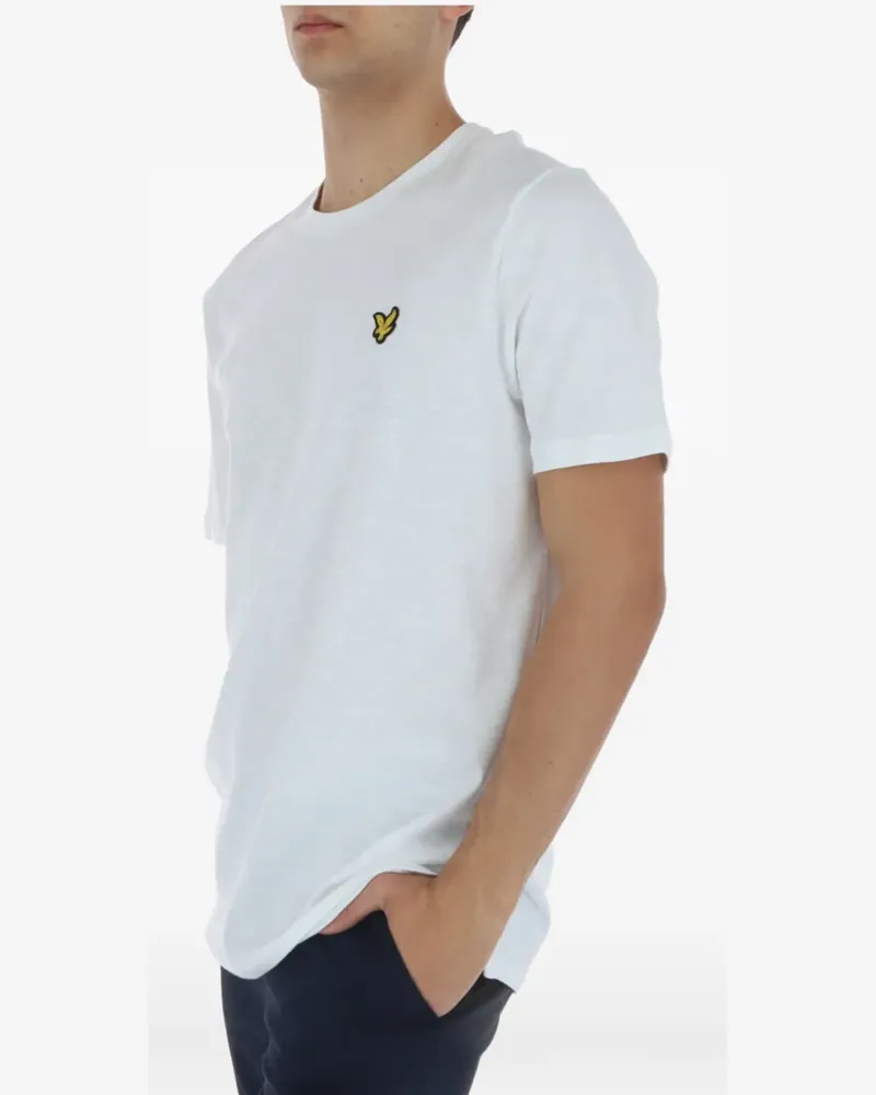 Lyle & Scott T-Shirt mit Logo-Stickerei - Weiß Weiß