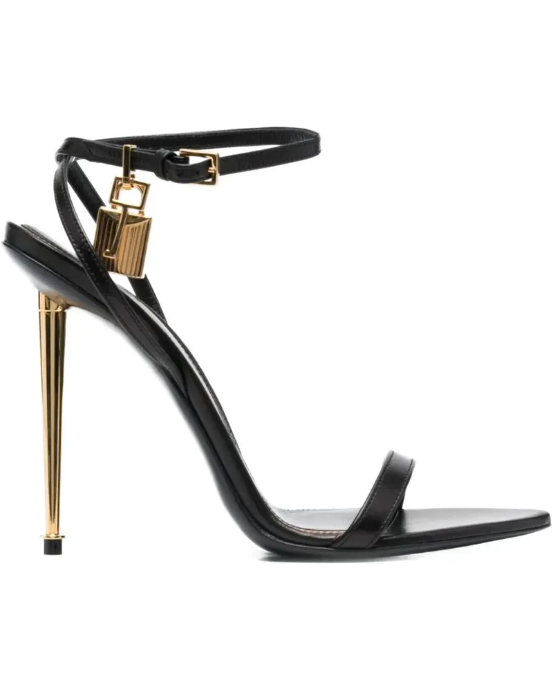 Tom Ford padlock heel sandals - Schwarz Schwarz