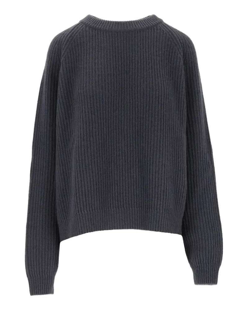 Dušan Gerippter  Pullover mit Raglanärmeln - Blau Blau