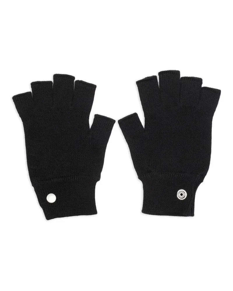 Rick Owens Fingerlose Handschuhe - Schwarz Schwarz