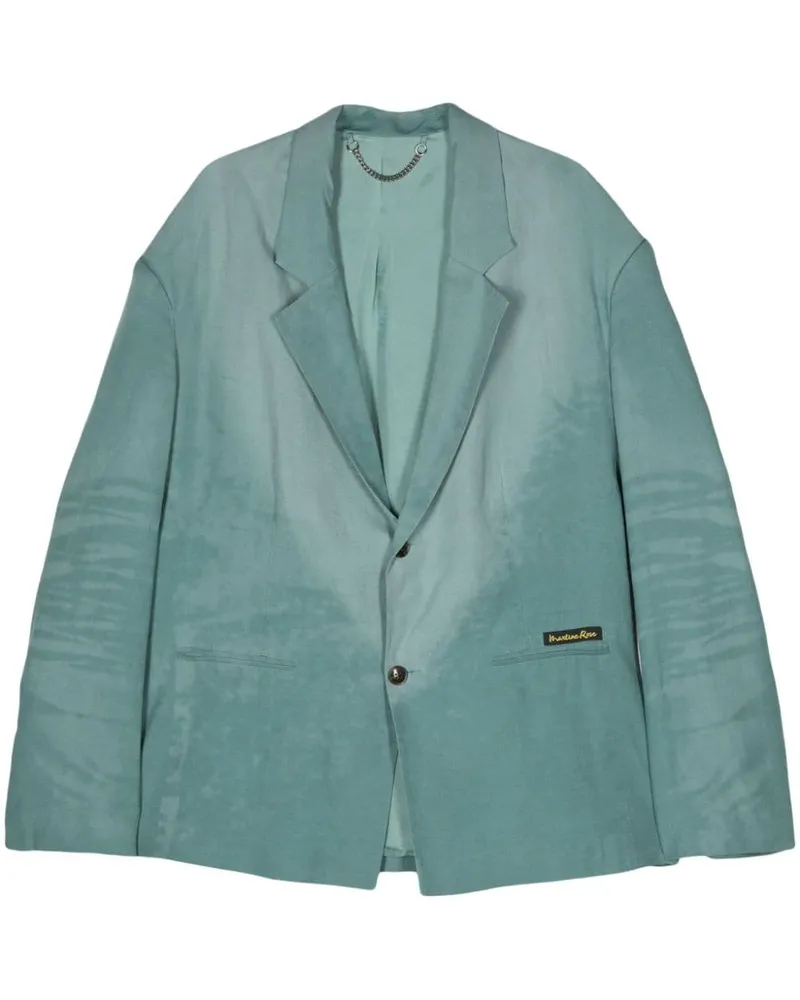 Martine Rose Popeline-Blazer mit Bleached-Effekt - Grün Grün