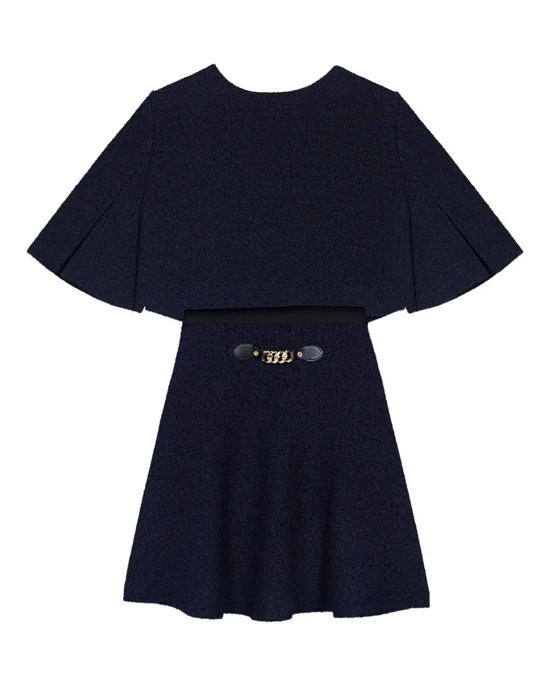 Maje Minikleid mit Zierkette - Blau Blau